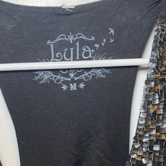 Awake Black Textured Ruffle Racerback Tank - Picture 3 of 5